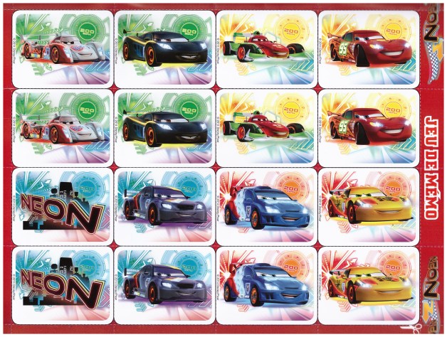 Jeu de memo Cars Néon