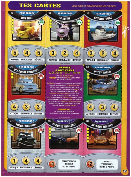 Carte collector mag Cars 77